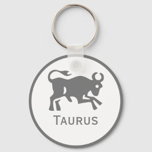 Chaveiro Símbolo Taurus do Design Zodíaco