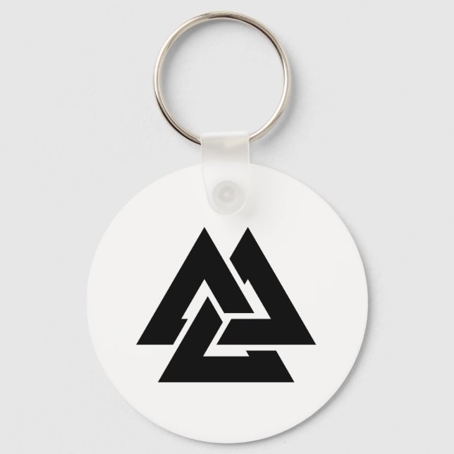 Chaveiro Símbolo Valknut triquetra (Frente)