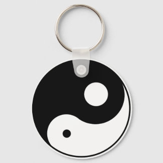 Chaveiro símbolo yin yang desequilibrado