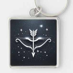Chaveiro Símbolo Zodiacal de Sagitário Místico