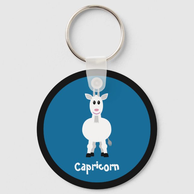 Chaveiro Símbolo Zodiodoro de Caprinos Cachorros (Frente)