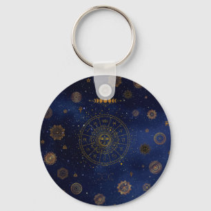 Chaveiro Símbolos mágicos da proteção Mandala Pagan Witch