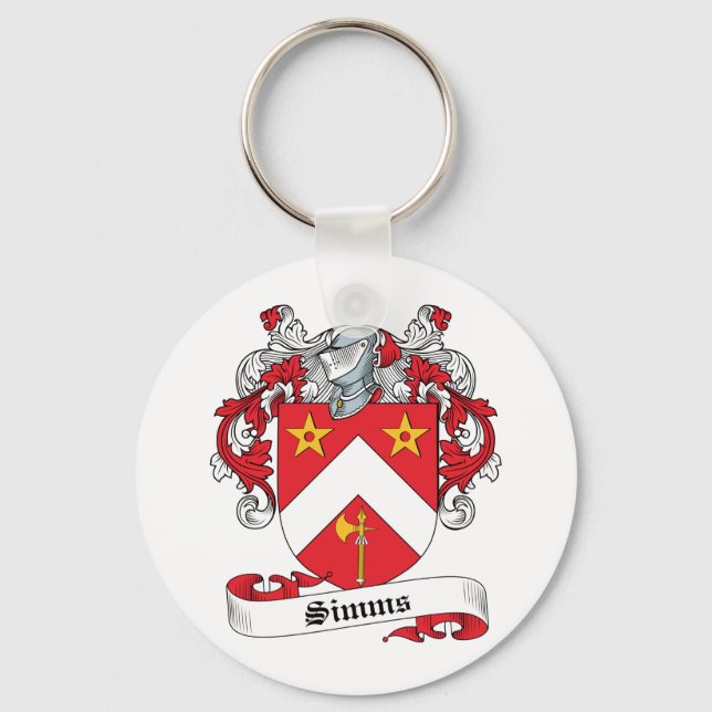 Chaveiro Simms Family Crest (Frente)