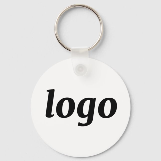 Chaveiro Simple Logo QR Code Business Branding Promotional (Frente)