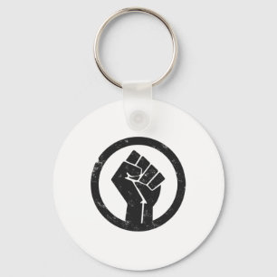 Chaveiro Simples Black Life Material Protesto Power Fist Wi