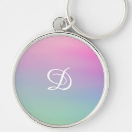 Chaveiro Simples cor-de-rosa cinza