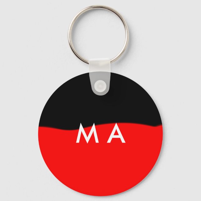 Chaveiro Simples monograma adicione seu nome com letra míni (Frente)