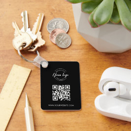 Chaveiro Simples O seu logotipo e o código QR vão para aqui