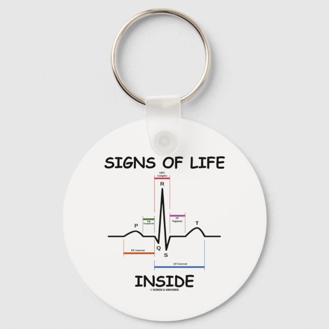 Chaveiro Sinais de Dentro de Vida (ECG/EKG Heartbeat) (Frente)