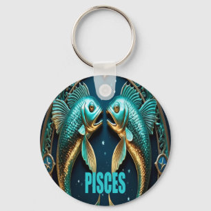 Chaveiro sinal de astrologia de peixes