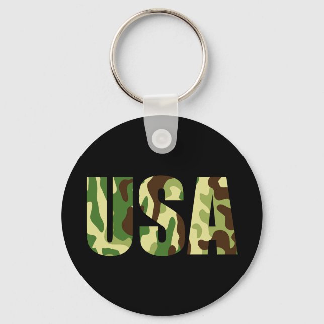 Chaveiro Sinal de camuflagem khaki nos EUA (Frente)