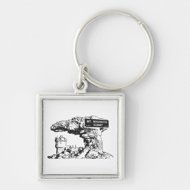 Chaveiro Sinal de Cimeira do Mt. Washington (Frente)