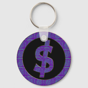 CHAVEIRO SINAL DE DÓLAR RETRO ROXO
