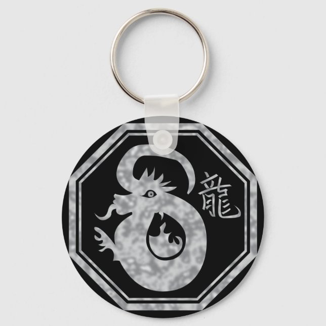 Chaveiro Sinal de Dragão Zodíaco Chinês (Frente)