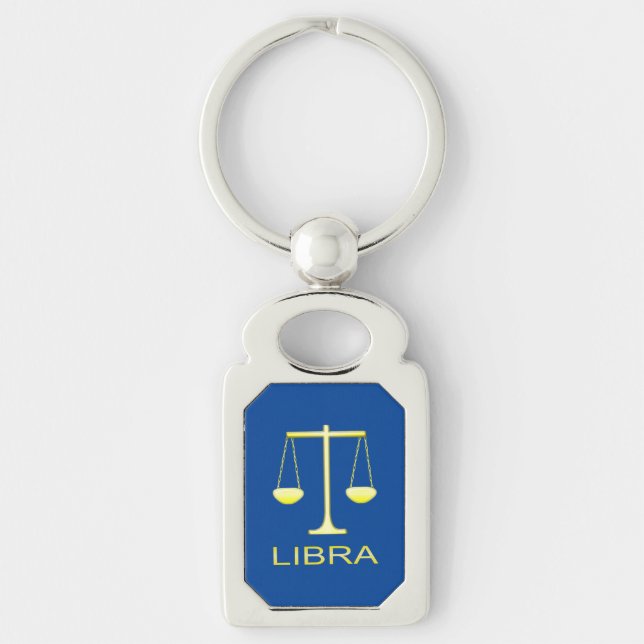 Chaveiro Sinal de estrela do Ouro Libra Escala (Frente)