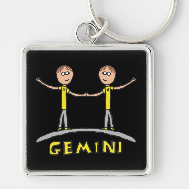 Chaveiro Sinal de estrela Gemini (Frente)