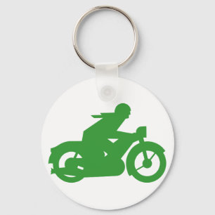 Chaveiro Sinal de Motobiker Verde