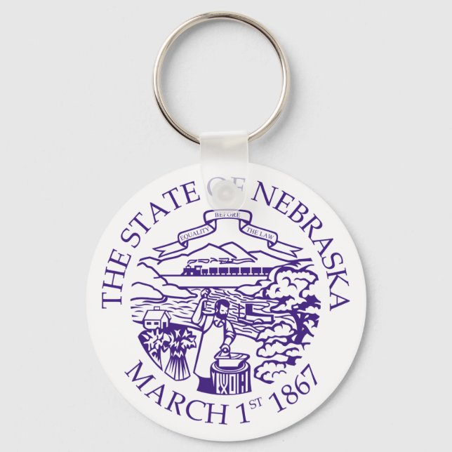 Chaveiro sinal de Nebraska (Frente)