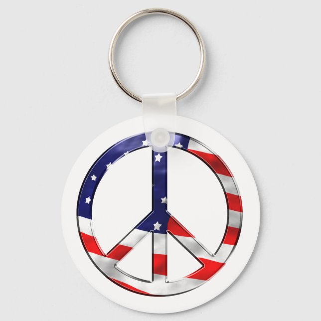 Chaveiro sinal de paz da América (Frente)