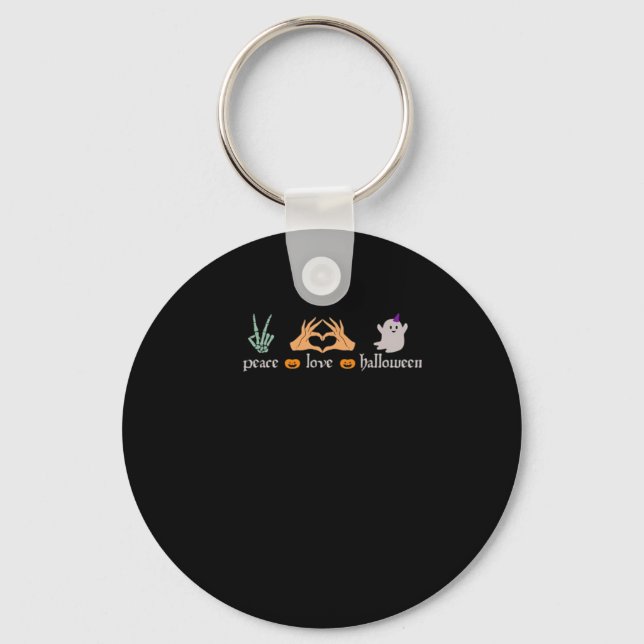 Chaveiro Sinal de Paz de Halloween - Mãos de Bruxa (Frente)