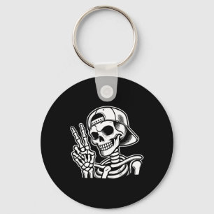 Chaveiro Sinal de Paz de Mão Retro Halloween Sinal de Mão
