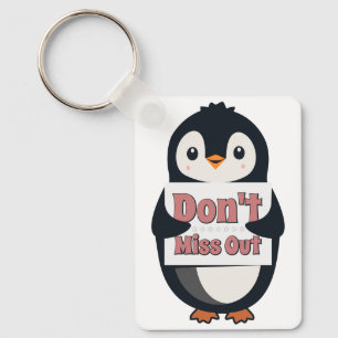 Chaveiro Sinal de Pinguim: Não Perca