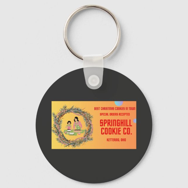 Chaveiro Sinal de publicidade da empresa Springhill Cookie (Frente)