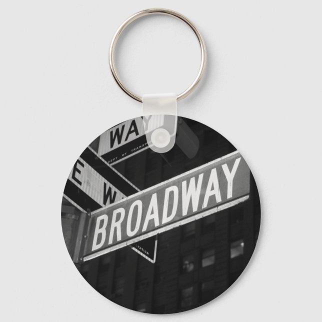 Chaveiro Sinal de rua Broadway (Frente)