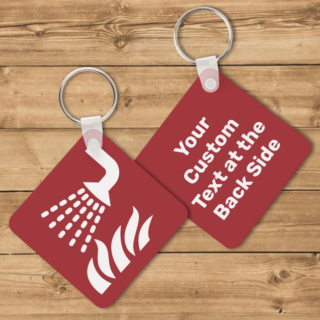 Chaveiro Sinal de Segurança do Aplicador de Nevoeiro da Águ (Criador carregado)