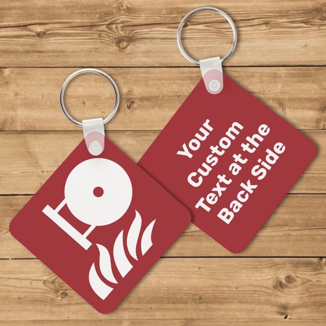 Chaveiro Sinal de segurança do frasco do extintor de incênd (Criador carregado)