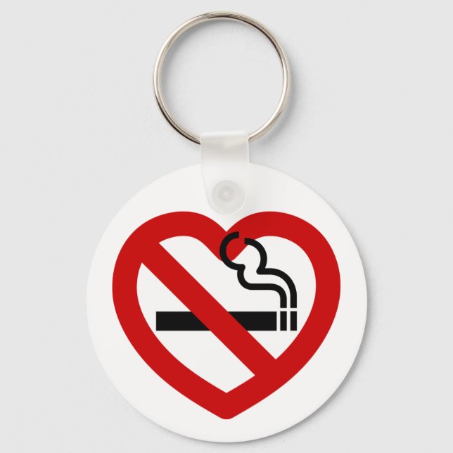 Chaveiro Sinal De Sem Amor Para Fumar (Frente)