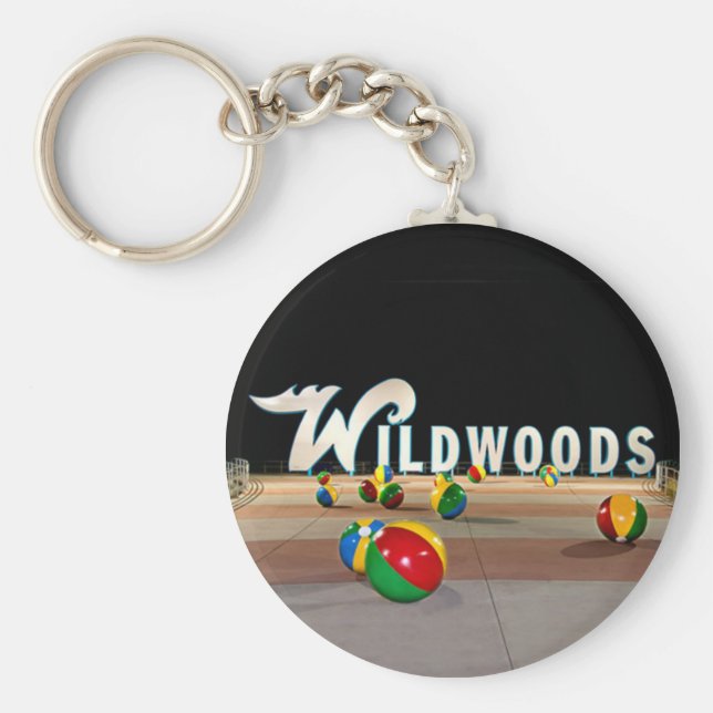 Chaveiro Sinal de Wildwood em Nova Jersey (Frente)