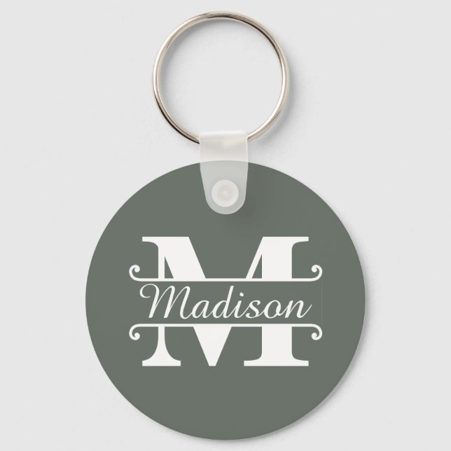 Chaveiro Sinal do nome do monograma (Frente)