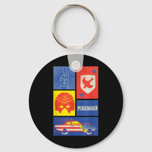 Chaveiro Sinal do Pacificador, Escudo, Capacete e Carro