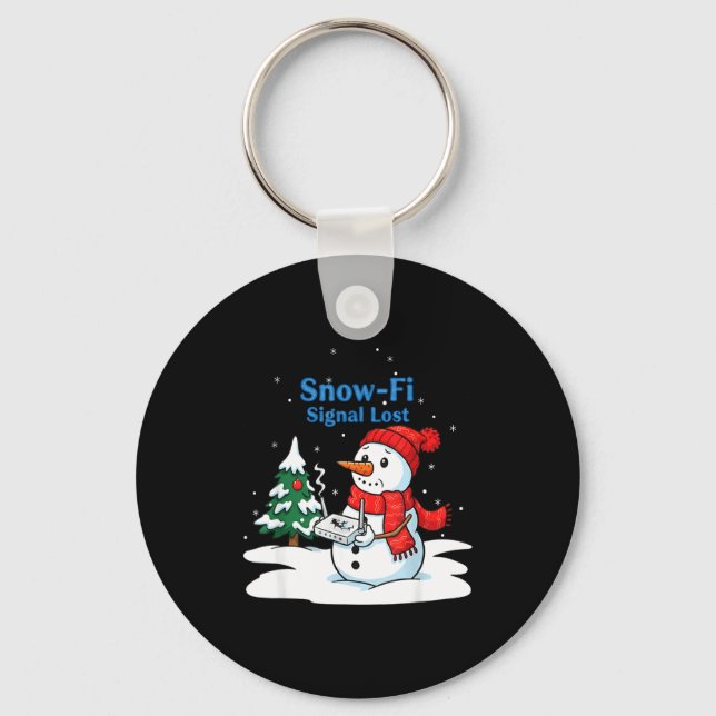 Chaveiro Sinal Snow-fi Perdido Boneco de Neve Natal Diverti (Frente)