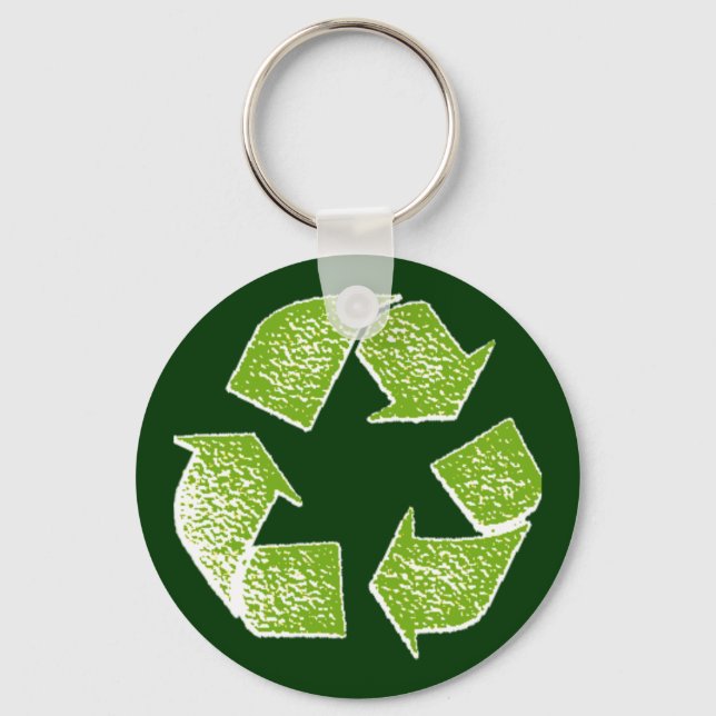 Chaveiro sinal verde reciclar (Frente)