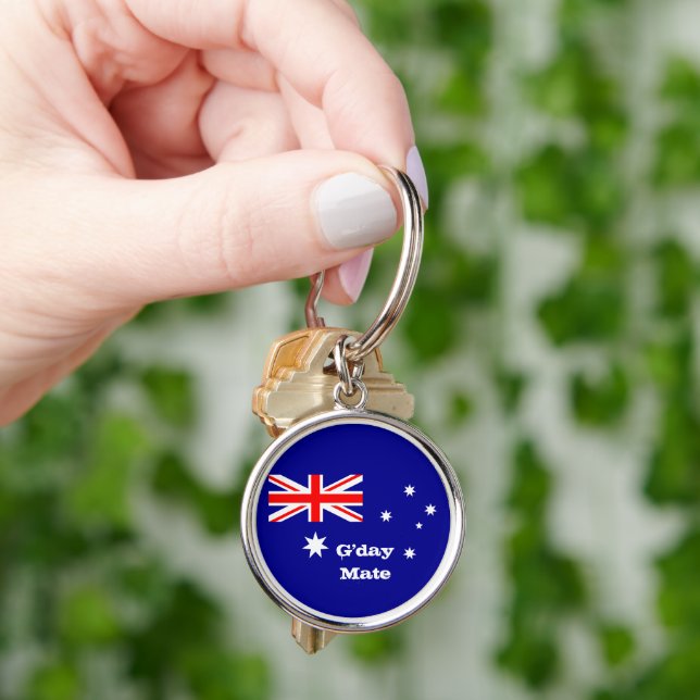 Chaveiro Sinalizador australiano e saudações do dia do enco (Mão)