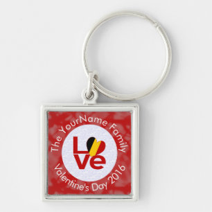 Chaveiro Sinalizador Belga Red LOVE Personalizado