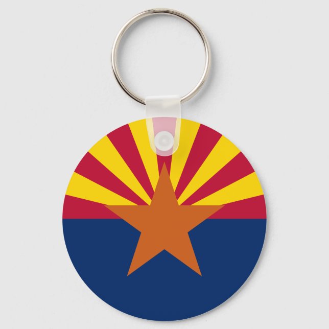 Chaveiro Sinalizador de arizona: Definindo Star Sun, O Esta (Frente)