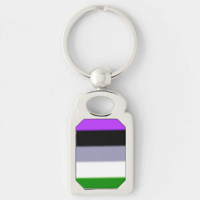 Chaveiro Sinalizador de Orgulho do Genderqueer de Falln (Frente)