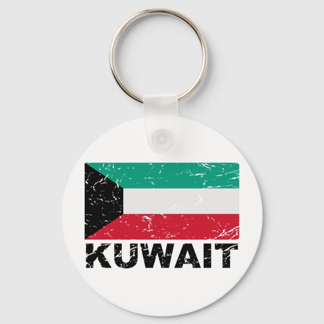 Chaveiro Sinalizador de Vintage do Kuwait (Frente)