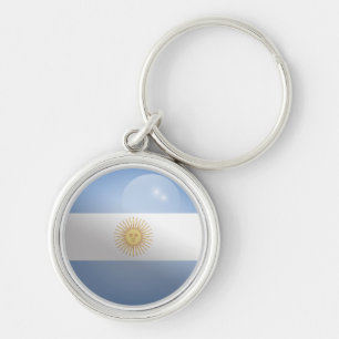 Chaveiro Sinalizador do Círculo Glossy Argentina