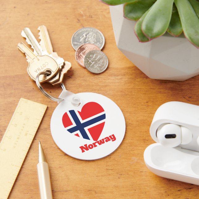 Chaveiro Sinalizador do Coração da Noruega (Mesa)