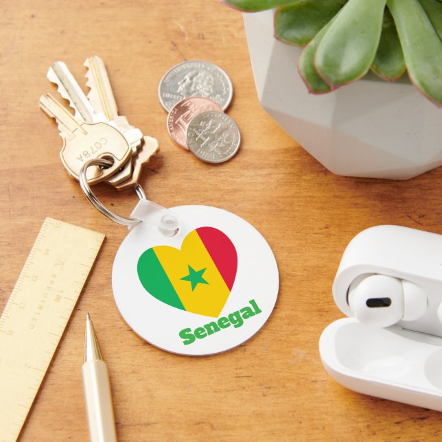 Chaveiro Sinalizador do Coração Senegal (Mesa)