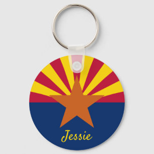Chaveiro Sinalizador do Estado da arizona Personalizar o no