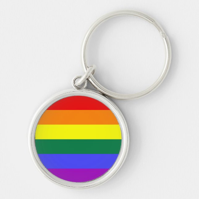 Chaveiro Sinalizador do Orgulho Arco-Íris (Frente)