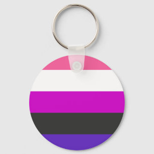 Chaveiro Sinalizador do Orgulho Genderfluido