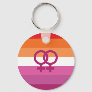 Chaveiro Sinalizador do Orgulho Lésbico WLW (Sunset)