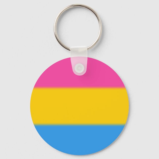 Chaveiro Sinalizador do Orgulho Pansexual de Queda (Frente)