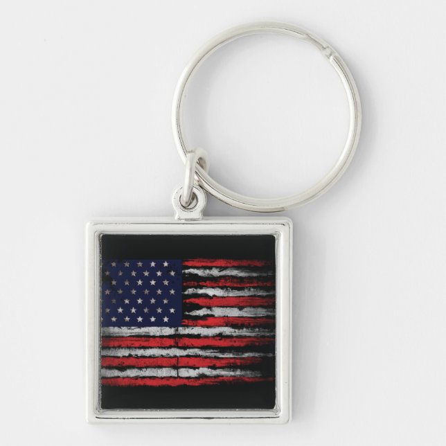 Chaveiro Sinalizador Grunge U.S.A (Frente)